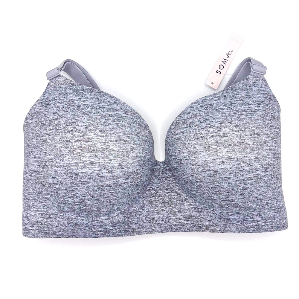 Soma Blurred Graphite Enbliss Wireless Bra - Picture 2 of 5